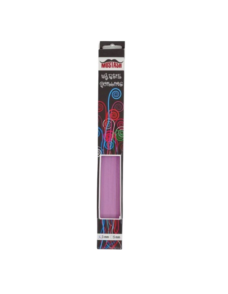 Hartie quilling Mustash 5mm mov deschis
