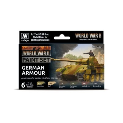 Model Color Set - WWII German Armour- Vallejo 70205