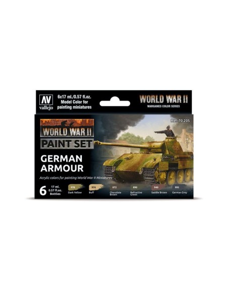 Model Color Set - WWII German Armour- Vallejo 70205