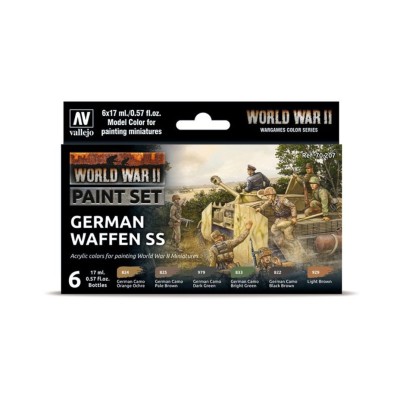 Model Color Set - WWII German Waffen SS - Vallejo 70207