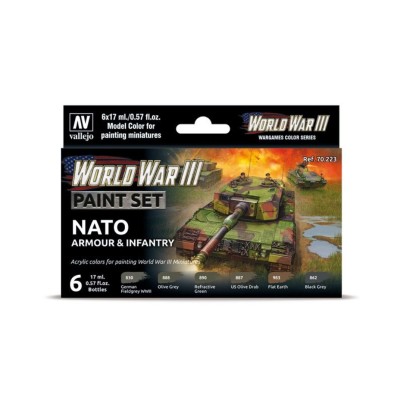 Model Color Set - WWII Nato Armour & Infantry- Vallejo 70223