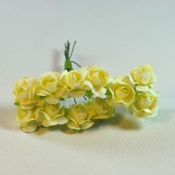 Set floricele pentru martisor 12 bc - trandafir crem
