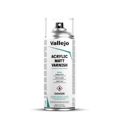 Vallejo Acrylic Matt Spray Varnish 400ml