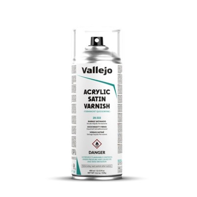 Vallejo Acrylic Satin Spray Varnish 400ml