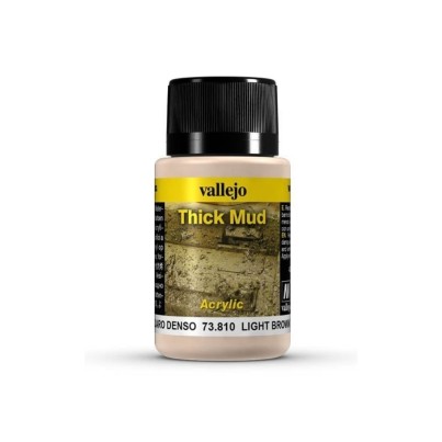 Vallejo Weathering Effect 40ml - Light Brown Thick Mud