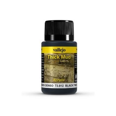 Vallejo Weathering Effect 40ml - Black Thick Mud