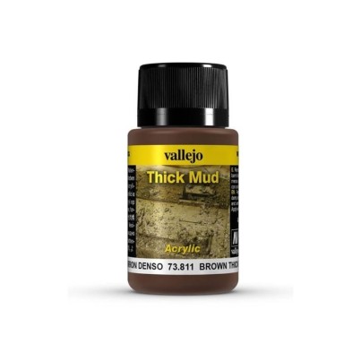 Vallejo Weathering Effect 40ml - Brown Thick Mud