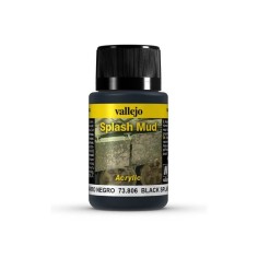 Vallejo Weathering Effect 40ml - Wet Black Splash Mud
