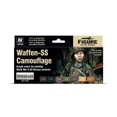 Model Color Set - Waffen SS Camouflage - Vallejo 70180