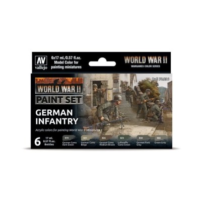 Model Color Set - WWII German Infantry - Vallejo 70206