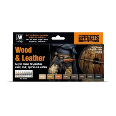 Model Air Set - Wood and Leather - Vallejo 70182