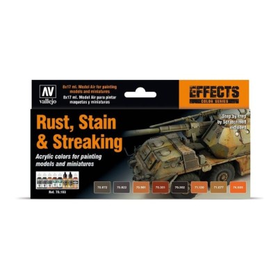 Model Air Set - Staining, Rust and Streaking - Vallejo 70183