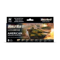Model Color Set - American Armour & Infantry - Vallejo 70220