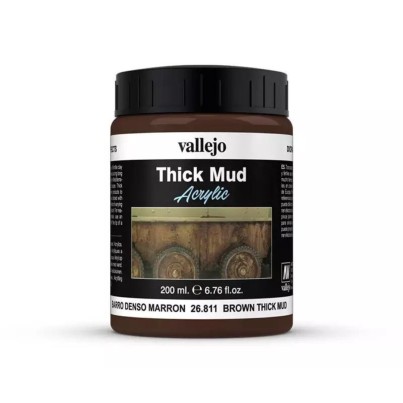 Thick Mud textures Vallejo 200ml - Brown Mud