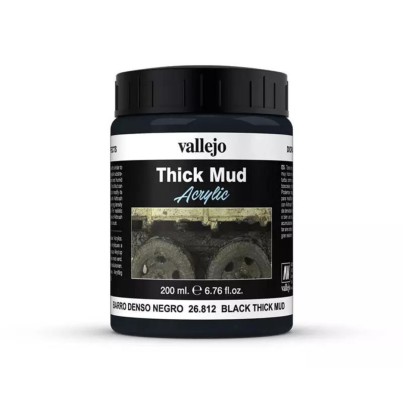 Thick Mud textures Vallejo 200ml - Black Mud
