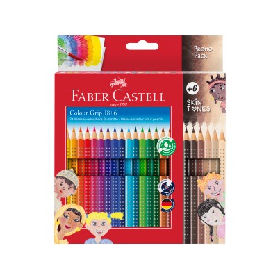 Set creioane colorate Faber Castell 18+6