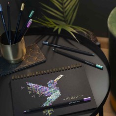Creioanele colorate metalice Black Edition Faber Castell 2