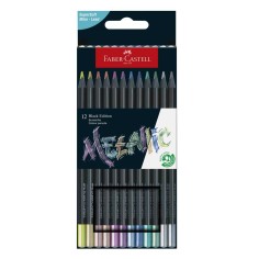Creioanele colorate metalice Black Edition Faber Castell