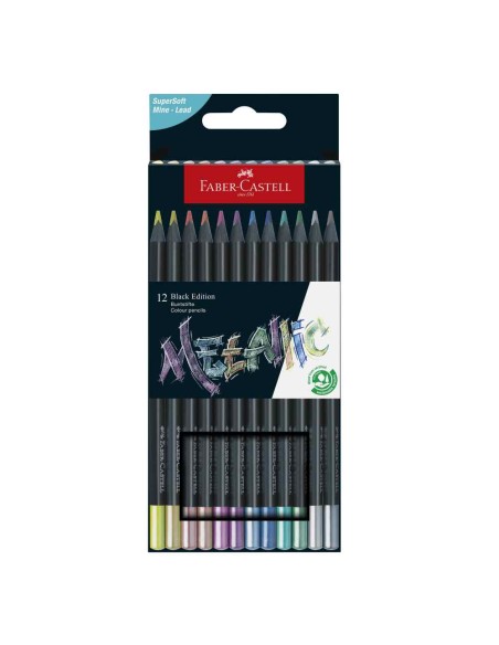Creioanele colorate metalice Black Edition Faber Castell