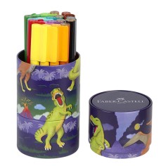 Faber-Castell 155546 Set de carioci Connector Dino, 20 în...