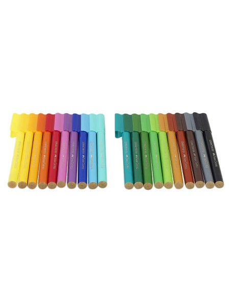 Faber-Castell 155546 Set de carioci Connector Dino, 20 în Cutie Metalică
