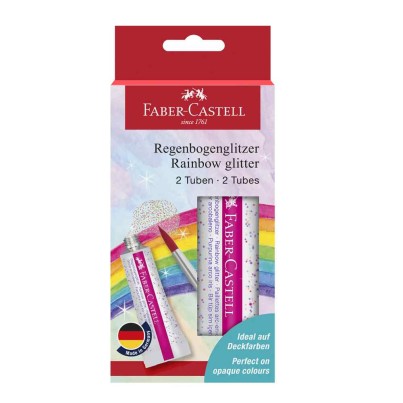 Set lipici Rainbow glitter 2x12ml Faber Castell