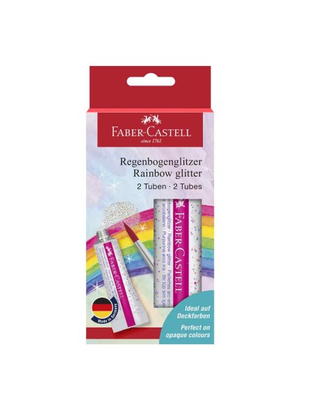 Set lipici Rainbow glitter 2x12ml Faber Castell