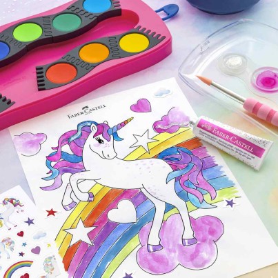 Set lipici Rainbow glitter 2x12ml Faber Castell