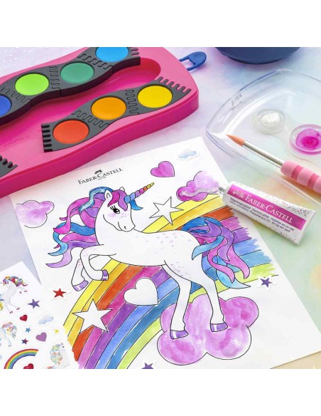Set lipici Rainbow glitter 2x12ml Faber Castell