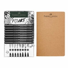 Set Pitt Artist Pen Sketching 8 buc. + Sketchbook Faber...