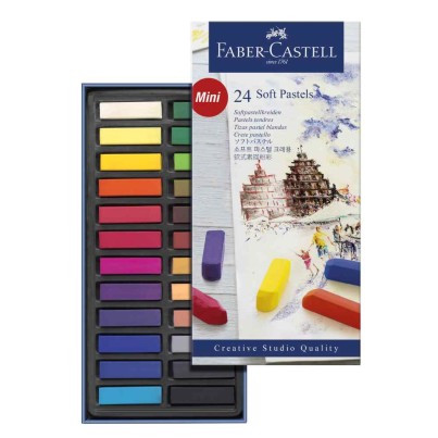 Set 24 Mini Soft Pastels Faber-Castell 128224