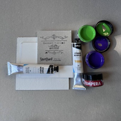 Startbord carton pictura Mustash