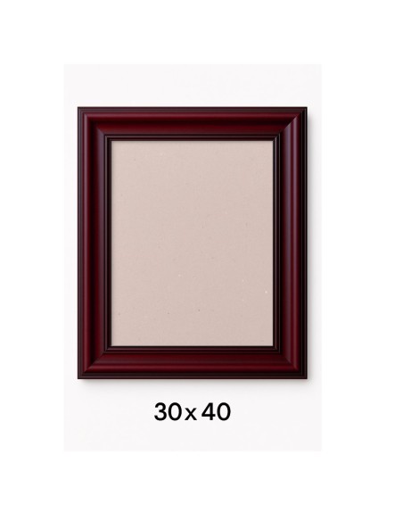Ramă lemn Mahon A38 – Ramă foto, pictură și grafică premium din lemn masiv, 30x40 cm