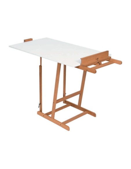 Șevalet de atelier Mabef M08 – profesional, reglabil, pentru pânze până la 182 cm