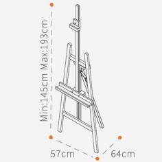 Studio Easel with wheels 2