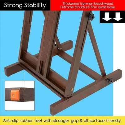copy of Studio easel with wheels and crank