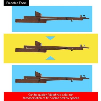 copy of Studio easel with wheels and crank