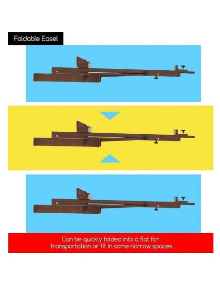 copy of Studio easel with wheels and crank