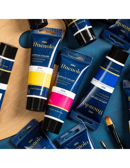 Culoare acrilică Deli FineNolo 75 ml – pigment intens, pentru pictură pe diverse suprafețe