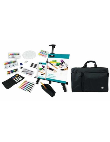 Royal & Langnickel FA-2121 – kit mixt de pictură cu șevalet, 121 piese