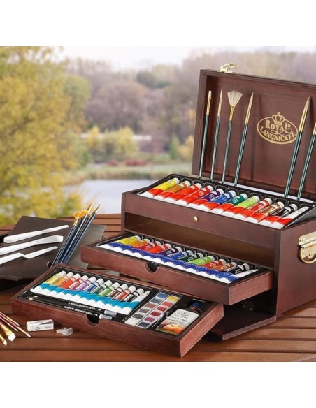 Royal & Langnickel – Cufăr pictură Artist Premier (RSET-ART8000), 80 piese