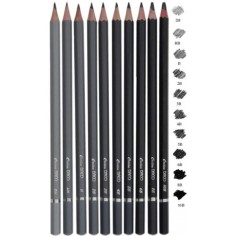 Daco Black Graphite Pencils