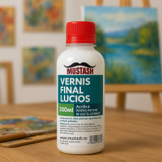 Vernis final lucios 200 ml Mustash – pe bază acrilică,... 2