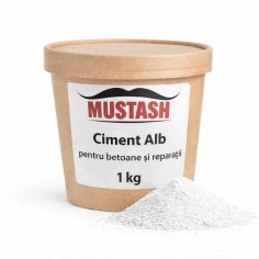 Ciment alb MUSTASH 1 kg – pentru proiecte decorative,...