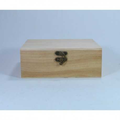 Cutie lemn - 19x14x11cm Obiect decorabil din lemn 5595/A