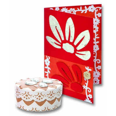 Set panglica dantelata din catifea autoadeziva-dantela 2