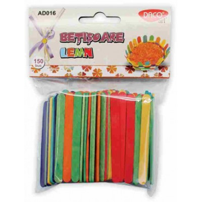 Set betisoare lemn colorate