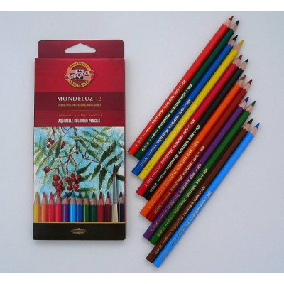 Koh-I-Noor Mondeluz Watercolor Pencils - Set of 12 2