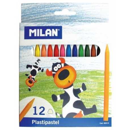Milan wax-based colored pencils - Set of 12
