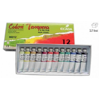 Set 12 culori tempera Ecada